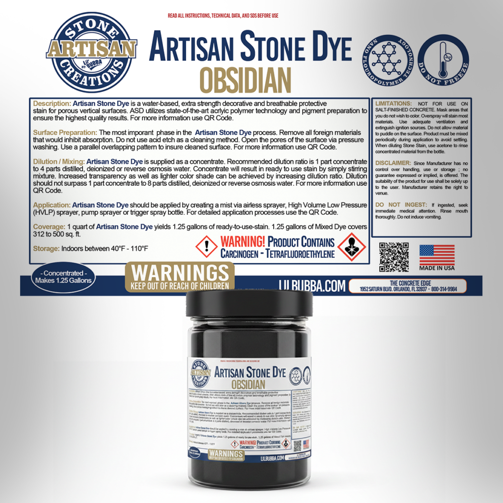 Lil' Bubba - Artisan Stone Creations Stone Dye Packaging - Graphic & Web Design