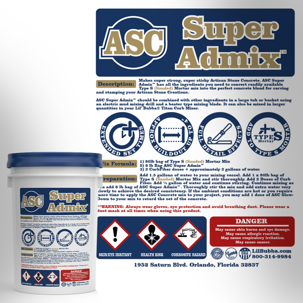 Lil' Bubba - Artisan Stone Creations Super Admix Packaging - Graphic & Web Design