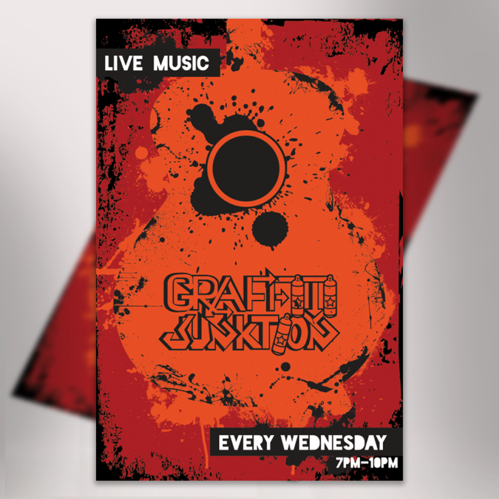 Graffiti Junktion - Live Music Poster